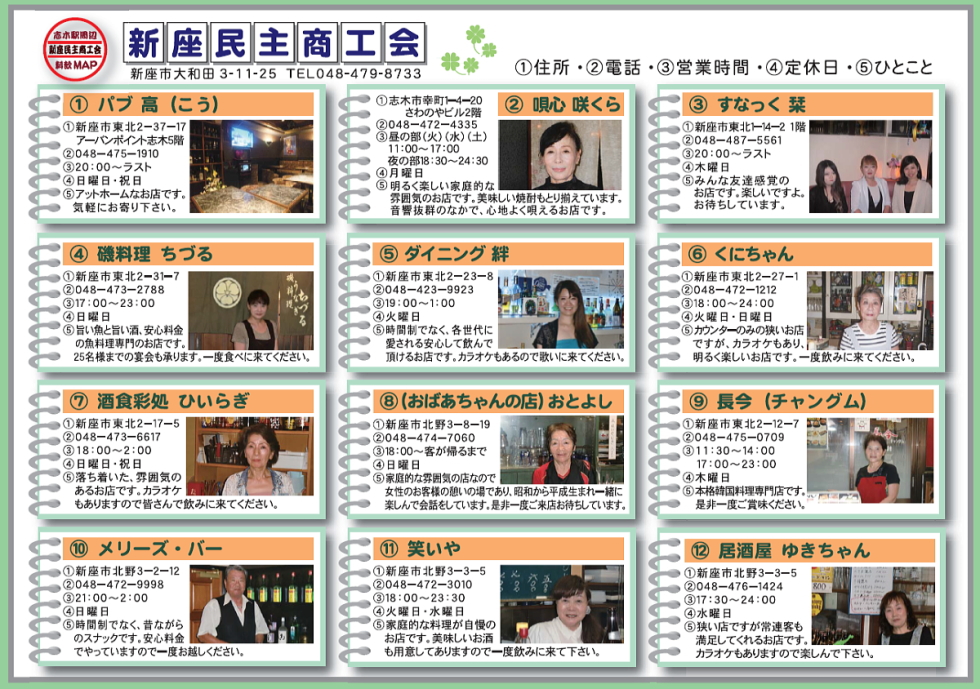 新座民商 料飲MAP1